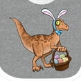 thumbnail image 4 of Inktastic Easter Velociraptor with Bunny Ears Boys or Girls Baby Bib, 4 of 4