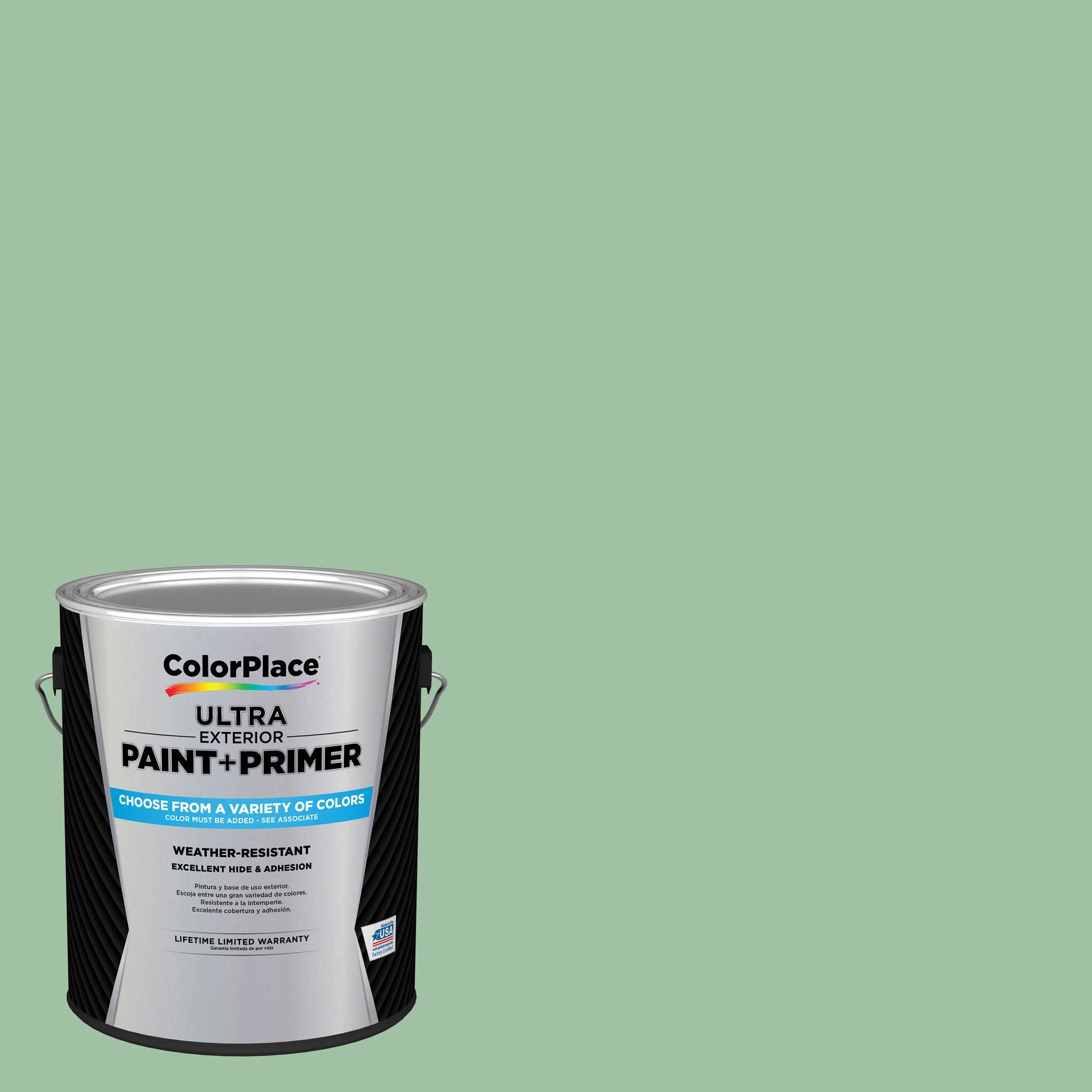 ColorPlace Ultra Exterior Paint & Primer, Sea Glass Green, Satin, 1