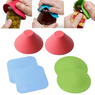 Cheers.US 6Pcs/Set Jar Gripper,Multi Purpose Reusable Rubber Gripper Jar  Opener Gripper Rubber Jar,Gripper Pads Round Kitchen Coasters Multi Purpose  Bottle Lid Openers Fit for Most Bottles 