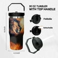 thumbnail image 3 of 40 Oz Boyfriend Tumbler with Handle and Straw, To My Boyfriend Cup Gifts for Fathers Day, Stainless Steel Boyfriends Coffee Mug Birthday Gift Ideas from Girlfriends, 3 of 6