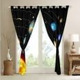 thumbnail image 4 of Solar System Curtains Outer Space Blackout Curtains Universe Themed Decor Window Curtains for Teens Galaxy Planet Bedroom Curtains Space Theme Curtains,2 Panels 52"Wx63"L, 4 of 5