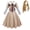 Dress+Wig, variant on Kids Girls Big Bow School Uniform Dress Halloween Horror Doll Cosplay Costume