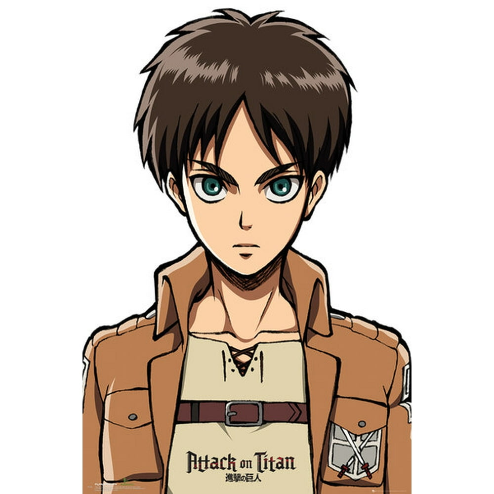 Personnage Principal Attaque Des Titans Attack On Titan - Manga / Anime TV Show Poster / Print (Eren Jäger Solo