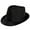Black, variant on Panama Fedora Hat, Sun Hats Straw Fedora Hat for Women Man, Vintage Wide Brim Summer Casual Hat Solid Color Foldable for Outdoor Travel Vacation Beach Fishing Hiking