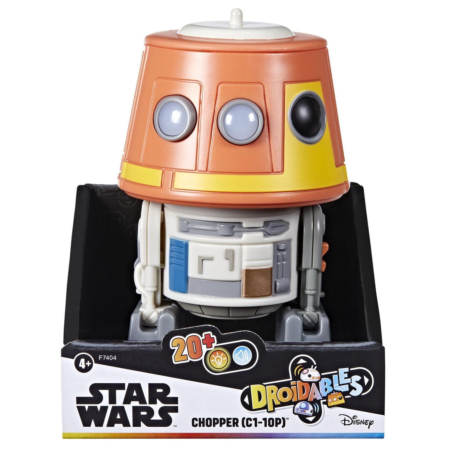 Star Wars Droidables Chopper (C1-10P), figurine électronique Star Wars, jouets interactifs (10 cm)