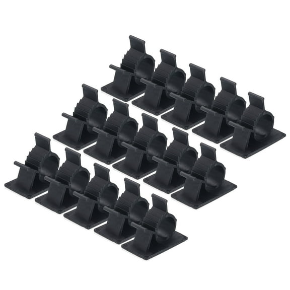 Adhesive Cable Management Clip 100Pcs PE Cord Clamps 10 to 13mm Adjustable USB Cords Mouse Cables Network Cable