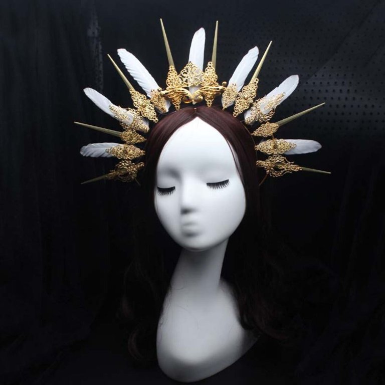 Women Girl Headdress Parts Handmade Gold Silver DIY Crown  display picture 3