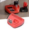 thumbnail image 4 of Cargador de batería de litio de 10,8 V y 12 V para batería M12 N12 48-11-2401 48-11-2402 Enchufe estadounidense de 110 V, 4 of 7
