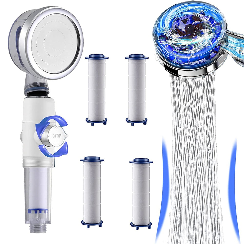 Vortex Shower Head High Pressure with Filters,Handheld Turbo Fan Hydro