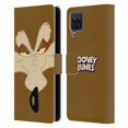 thumbnail image 1 of Head Case Designs Officially Licensed Looney Tunes Full Face Wile E. Coyote Leather Book Wallet Case Cover Compatible with Samsung Galaxy A12 (2020), 1 of 6