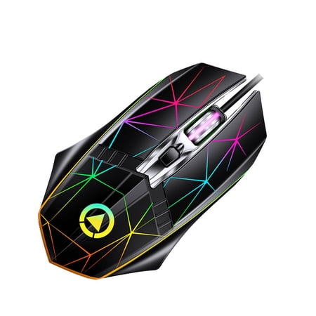 relayinert Computer Low Latency USB Wired Optical Mouse Portable 4 ...