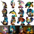 thumbnail image 5 of New Animal Table Lamp Series Stained Night Light Retro Desk Lamp Gift, 5 of 5