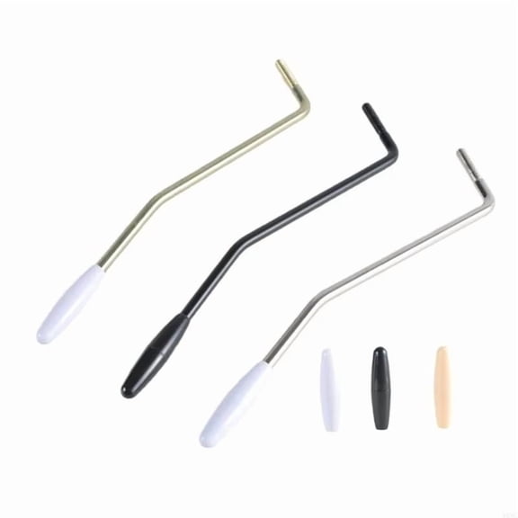 Electric Guitar Tremolo Arm with 3 Color Caps,Whammy Bar for Guitar Parts Replacement,Musical Instrument Accessories,3 * Electric Guitar Tremolo Arm 3 * whammy bar cover,As Shown
