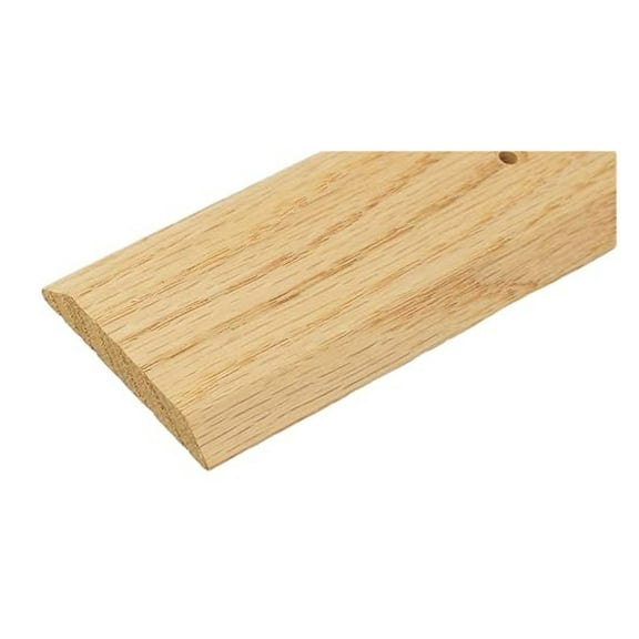 Red Oak Mini Threshold - 3FT Floor Transition Strip - 2" Wide - Solid Wood - Stainable - Made in USA