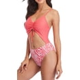 thumbnail image 3 of Women's One Piece Swimsuits Colorblack Bathing Suit Cutout Monokini, 3 of 8
