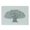 thumbnail image 1 of Vintage Tribal Cutting Board, Monochrome Ornamental Tree with Leaves Print, Decorative Tempered Glass Cutting and Serving Board, in 3 Sizes, by Ambesonne, 1 of 2