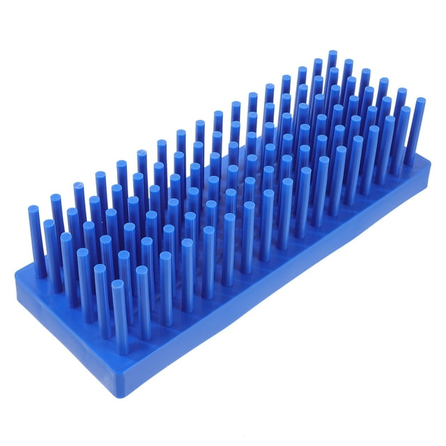 KAKOWELY Peg Design Test Tube Rack Plastic Drying Rack Laboratory Test Tube Storage Holder,8.94"X3.27"X2.36"