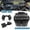 Black (Rivet + Quick release buckle), variant on Nuao 2 Pcs Leather Motorcycle Bags with Large Capacity, Universal Motorcycle Saddlebags for Sportster, Softail, Dyna, V-star, Shadow, Black, 1 Pair