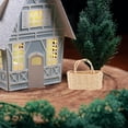 thumbnail image 2 of 2pcs Mini Woven Baskets with Handles Dollhouse Storage Baskets Farmhouse Style for Fairy Garden Micro Landscape Decor Beige, 2 of 9