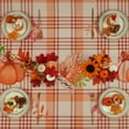 thumbnail image 6 of Fall Tablecloth 55x55 inch, Pumpkin Table Cloth Square Tables for Thanksgiving Decorations, Orange Waterproof Checkered Tablecloth Fall Table Decor for Thanksgiving Gift, 6 of 6