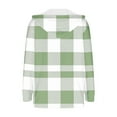 thumbnail image 5 of qucoqpe Women's Plaid Fleece Jacket Fashion Colorblock Long Sleeve Warm Plushy Fuzzy Coat, 5 of 6