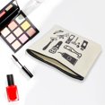 thumbnail image 4 of Unique Bargains 1 Pc Durable Facial Care Tools Pattern Makeup Bag Beige Canvas, 4 of 6