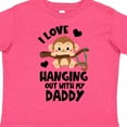 thumbnail image 4 of Inktastic Monkey I Love Hanging out with My Daddy Boys or Girls Toddler T-Shirt, 4 of 5