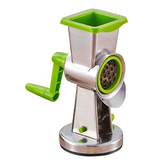 relayinert Râpe à Légumes en Acier Inoxydable avec 3 Râpes en Forme de Tambour Râpe Multifonction Rouleau à Main Raboteuse à Fromage Rotative