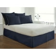 thumbnail image 4 of Fresh Ideas FRE20114NAVY02 Jupe de Lit en Popeline Ajustée Marine - Full, 4 of 4