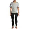 thumbnail image 2 of Hanes Men's and Big Men's Soft Cotton Modal Sleep Jogger Pants, 2 of 5