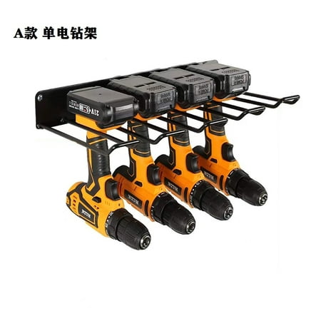 

NUOLUX Wall-mounted Power Tool Storage Holder Heavy Duty Power Tool Organizer Carbon Steel Rack