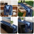 thumbnail image 6 of Navy Blue Marble Table Runner 72 Inches Long, Contemporary Ink Painting Abstract Kitchen Coffee Dining Table Decoration for Home Party Birthday Wedding Home Decor 13x72 Inches, 6 of 8