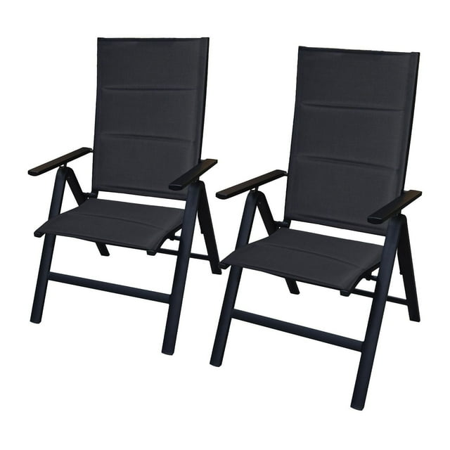 Emma-chaise pliante et inclinable de luxe à haut dossier (2 pièces)