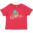 thumbnail image 3 of Inktastic Aloha- in cursive with pineapple rainbow colors Boys or Girls Baby T-Shirt, 3 of 5