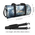 thumbnail image 2 of Balery Fantasy Swan Yacht Design Bolsa de Gimnasio para Mujeres y Hombres, Bolsa de Viaje Impermeable, Bolsa de Fin de Semana con Compartimento para Zapatos y Bolsillo Húmedo, 2 of 6