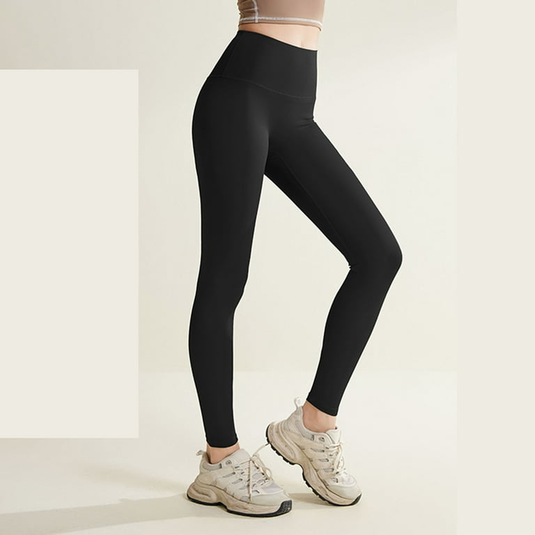 Leggings for Women High Waist Leggings Ladies Solid Color Hip Lift