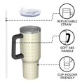 thumbnail image 4 of Modern 40oz Tumbler– Stainless Steel Insulated Tumbler with Handle and Straw, Large Capacity Travel Cup for Hot & Cold Drinks, 4 of 7