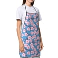 thumbnail image 4 of Pofeuu Orchids Flowers Print Aprons with Pockets, Cute Aprons for Kitchen, Cooking, Server, Barber, Chef Apron, 4 of 7