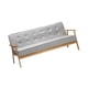 thumbnail image 2 of Sillón Sofá Silla,Muebles de Decoración de Diseño para El Hogar de Simple,Fila de Sofás de Diseño Vintage para Adultos para Apartamento,Villa gris, 2 of 8