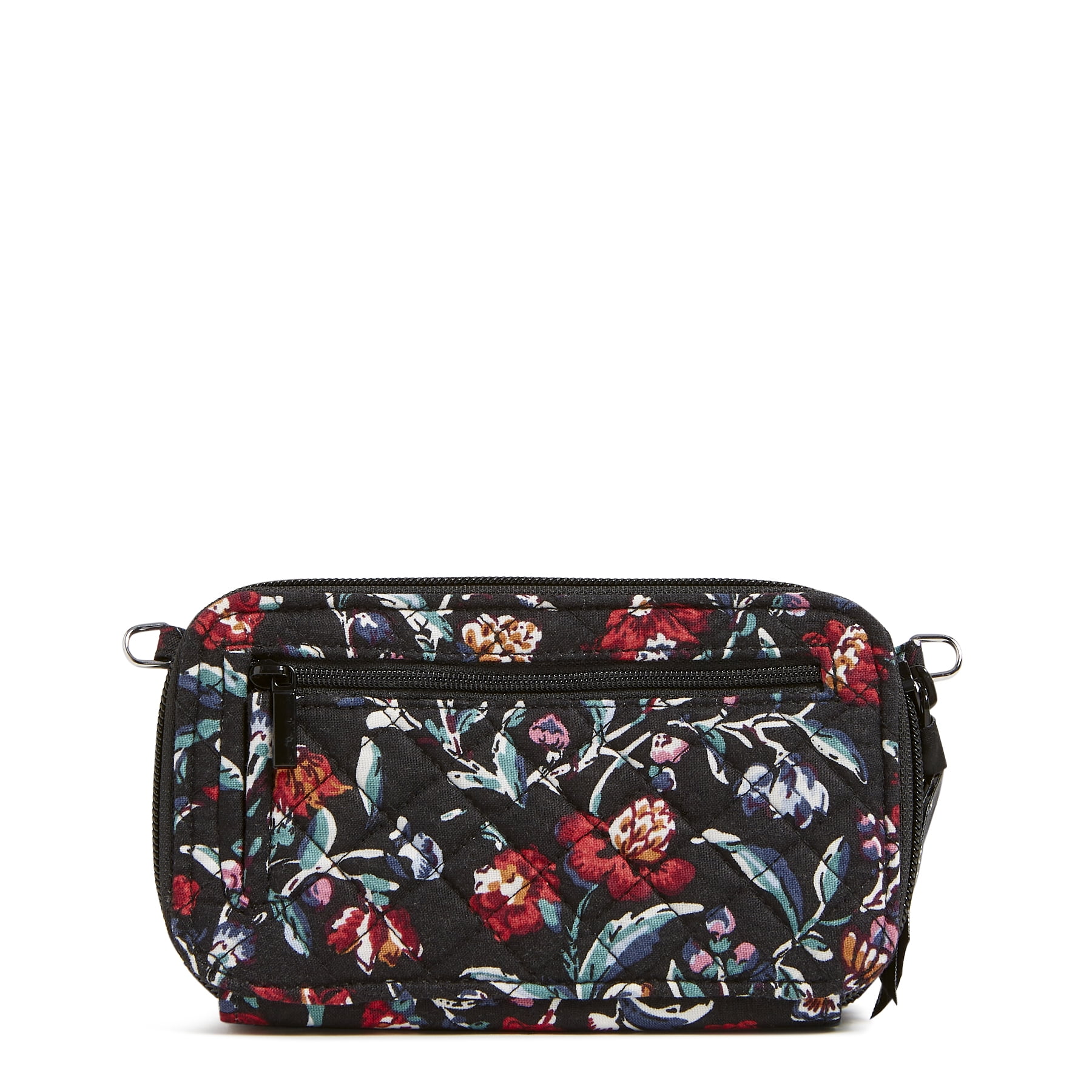 OHGA FLORAL BLACK  新品未使用 Vera Bradley Women's Cotton Crossbody Bag, RFID Protection