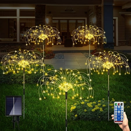 

Solar garden light outdoor decoration Christmas solar decorative light waterproof Firework light copper wire backyard vitality channel light