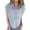 Blue, variant on Women'S Clothing, Shirts for Women, Trendy Casual Summer Women’s Shirts Short Sleeve Loose Fit Button-Up with Pockets for Everyday Wear and Stylish Outings