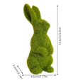 thumbnail image 4 of asddcavvf Resin Flocked Bunny Figurines Green Bunnies For Easter Small Decorative Rabbit Statues For Home Spring Tabletop Centerpiece Outdoor Decorating Cowboy Statue Bed Frame with Headboard, 4 of 8