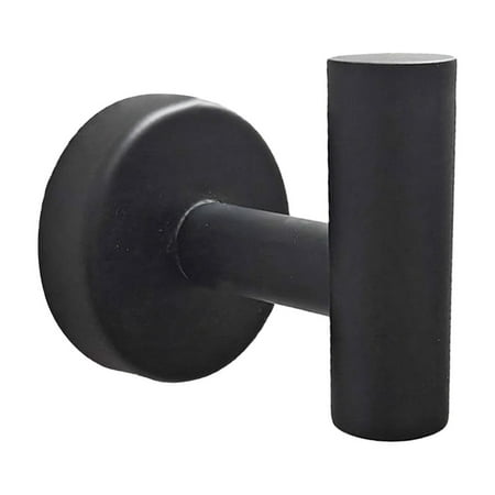 

Hanging Hook Bath Towel Wall Hooks Black Coat Holder Heavy Duty Robe Hook For Bathroom Kitchen Garage Home Hotel Cabinet 1 Packs Black