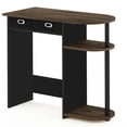 thumbnail image 4 of Pemberly Row Wood Laptop/Notebook/Computer Desk in Walnut/Black, 4 of 6
