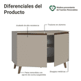 thumbnail image 3 of Gabinete Bajo Cocina Madesa Nice 120cm Con Encimera y Pies 2, 3 of 5