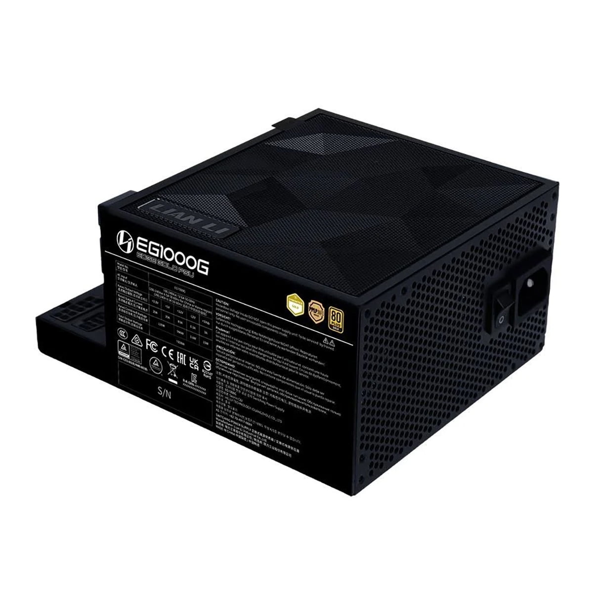 Lian Li 1000W電源 EG1000G 80 PLUS GOLD Lian-Li EG1000G EDGE GOLD 1000W 80+ Gold Certified Fully Modular