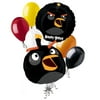 7 pc Black Bomb Angry Birds Balloon Bouquet Party Decoration Video Game Movie