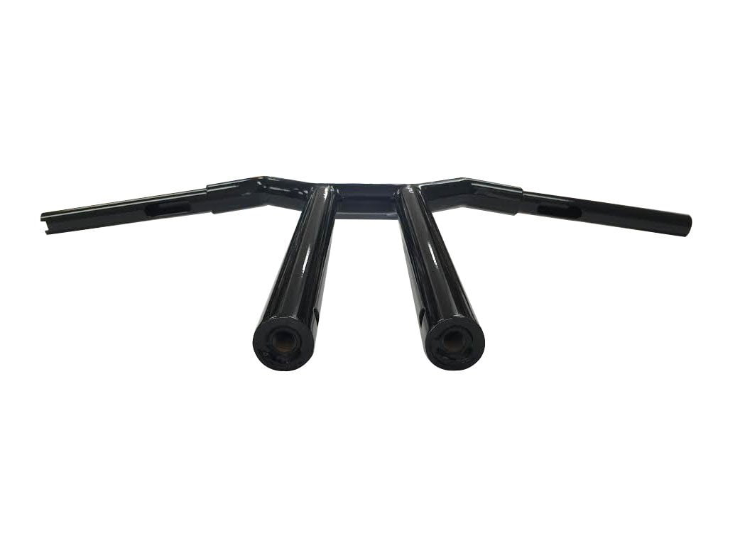 Dominator Industries 1 1/4 Inch Lane Splitter MX-T Bar, 12 Inch, Gloss  Black Compatible With 1996-2020 Dyna, Street Bob, Low Rider s, Fat Bob,  slim