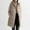 Khaki, variant on Aloohaidyvio Women's Long Quilted Puff Vest Hooded Sleeveless Button Down Cotton Padded Jacket Winter Coat,Sizes M